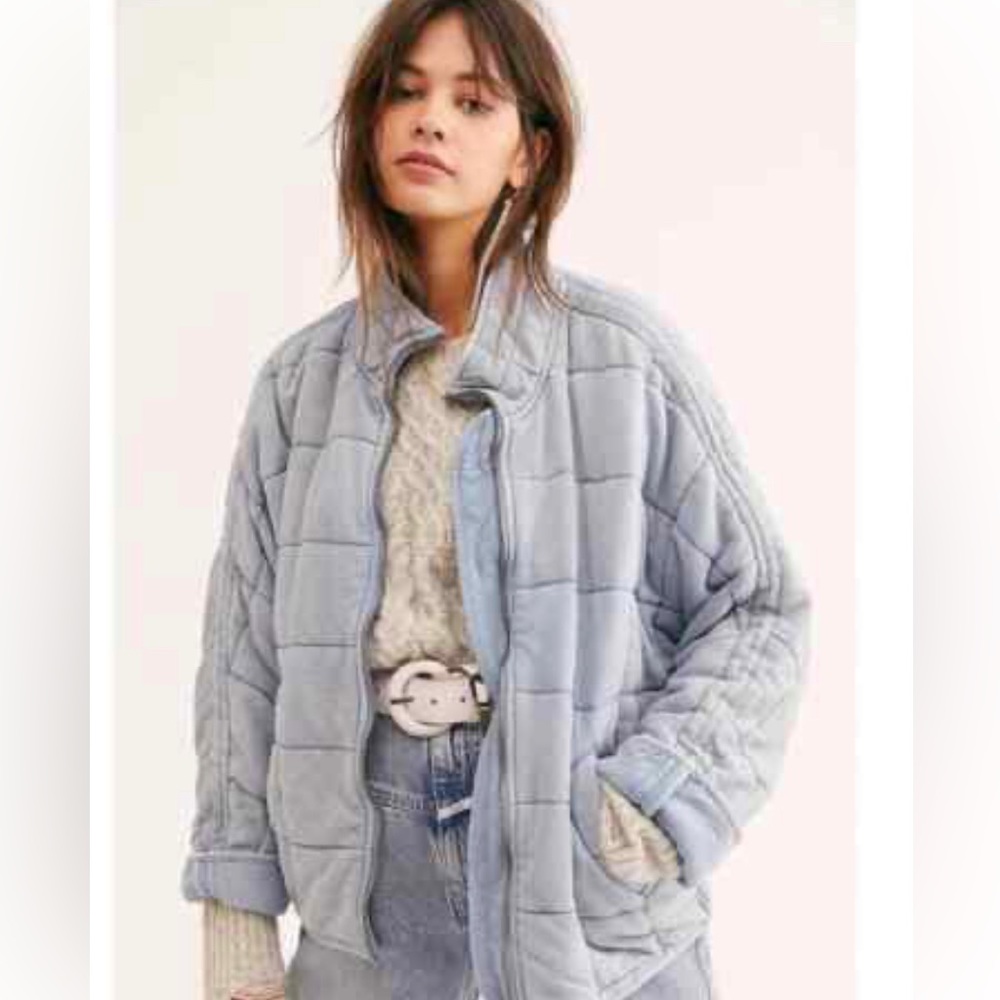 Free people quilted dolman sleeve jacket.